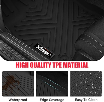 Floor mats for 2020-2025 2026 Ford Explorer 6 Seats Trunk Mat with Backrest Mat All Weather TPE Rubber Cargo Liner for 2020 2021 2022 2023 2024 2025 2026 Ford Explorer Accessories