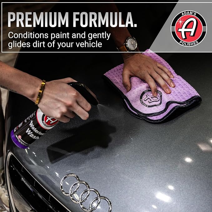 Adam's Polishes Waterless Wash (Gallon) - Cleaning Car Wash Spray for Detailing | Safe Ultra Slick Lubricating Formula for Auto, Boat, Motorcycle, RV | No Garden Hose, Wash Soap, or Foam Cannon