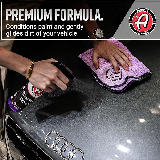 Adam's Polishes Waterless Wash (5 Gallon) Cleaning, Wash, Spray for Car Detailing, Safe Ultra Slick Lubricating Formula for Car, Boat, Motorcycle, RV -No Garden Hose, Wash Soap, or Foam Cannon Needed
