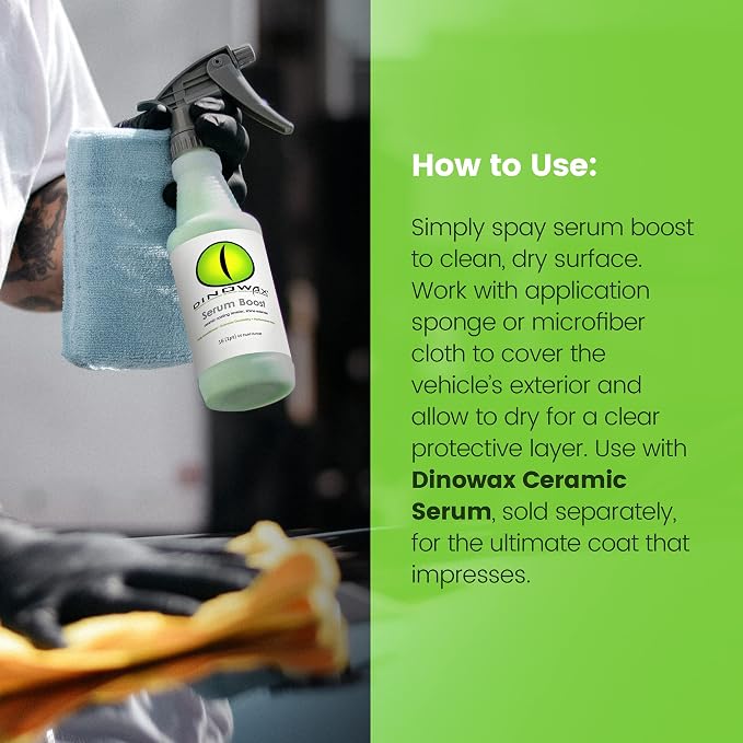 Serum BoostTM, Ceramic Coating Leveler and Polisher for Car Detailing, Car Detailing Supplies, Bamboo Lime Scent, Protect Collection (16 Oz)