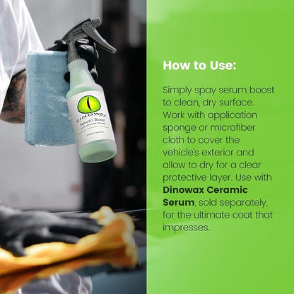 Serum BoostTM, Ceramic Coating Leveler and Polisher for Car Detailing, Car Detailing Supplies, Bamboo Lime Scent, Protect Collection (16 Oz)