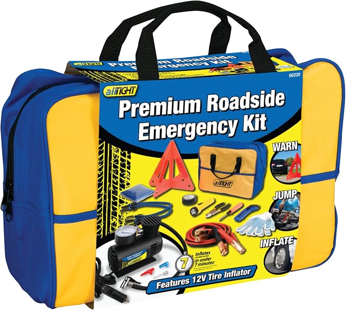 Performance Tool 60220 Premium Roadside Emergency Kit With Jumper Cables