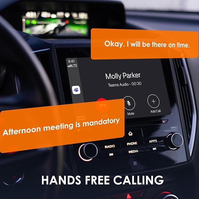 CPW32 Wireless CarPlay Android Auto Adapter for iPhone iOS 10+ and Android 11+ Plug & Play, Auto Connect