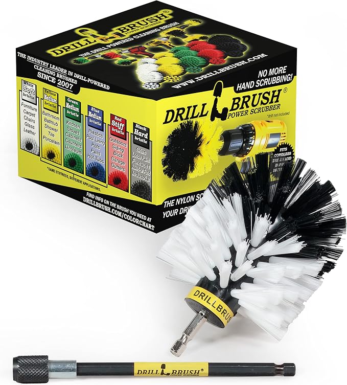 Cleaning Supples - Car Accessories - Drill Brush - Wheel Scrubbing - Cars, Trucks, Motorcycles - Rims - Wheels - Car Wash - Interior - Carpet Cleaner - Leather - Bucket Seats - Upholstery Cleaner