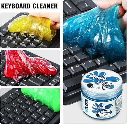 DNA MOTORING 4 Pack Car Cleaning Gels, Auto Detailing Tools Cleaning Putty Car Interior Cleaner Slime, Car Jelly Cleaner, Keyboard Cleaner, Car Cleaning Supplies, gifts for Men Women, TOOLS-00150