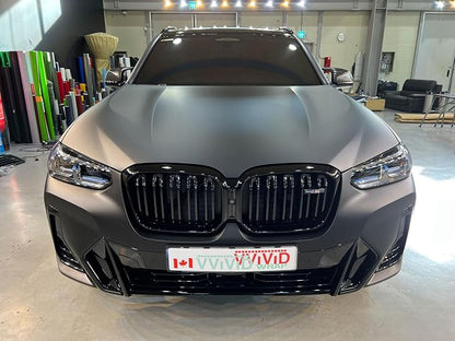 ColorFusion PPF by VViViD, Matte Stealth Midnight Black Dry Apply PPF Vinyl Car Wrap Roll 60ft x 5ft