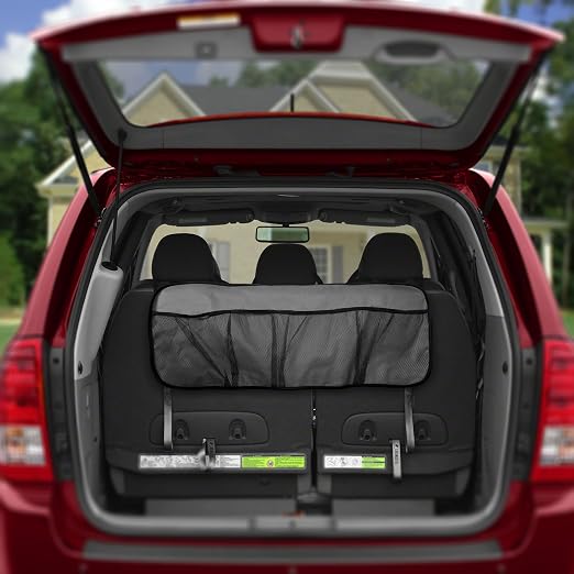 FH Group E-Z Travel Multi-Pocket Trunk Organizer, (GRAY) Universal Fit, Waterproof Large Capacity Hanging Car Organizer Seat Back Protectors Multi-Pocket Car Travel Storage Durable Foldable Storage