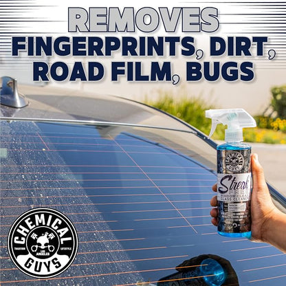 Chemical Guys CLD300 Streak Free Glass & Window Cleaner (Works on Glass, Windows, Mirrors, Navigation Screens & More; Car, Truck, SUV and Home Use), Ammonia Free & Safe on Tinted Windows, 128 fl oz