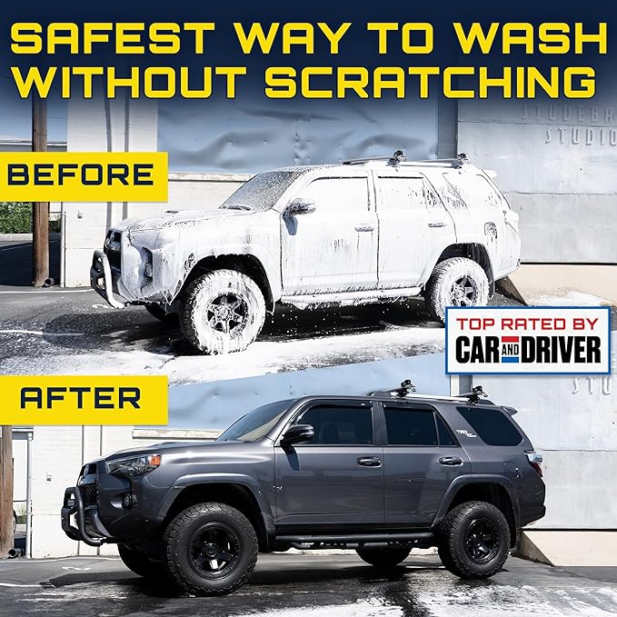 Foam King Car Wash Foam Gun, Foam Cannon for Hose Garden - The King of Suds - Ultimate Scratch Free Cleaning Car Soap Sprayer - Snow Foaming Blaster Fits all Garden Hose