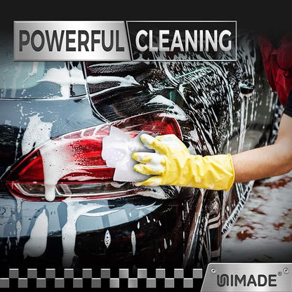 UNIMADE Shop Towel Rag, 200 Pack Reusable Rags Bulk Microfiber Cleaning Cloth Lint Free Towels for Car Kitchen Automotive Bar Mechanic Restaurant Garage, 11.5"x 11.5", White