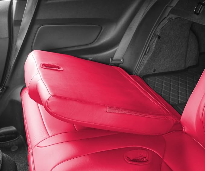 Seat Covers Custom Fit for Chevrolet Camaro 2010-2015 5th Gen Camaro LT LS SS Coupe Model Faux Leather Seat Covers…