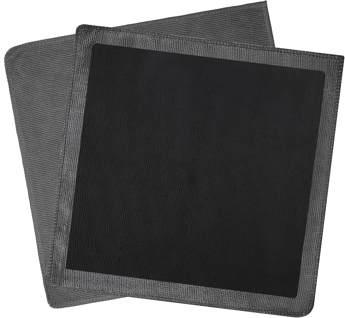 Clay Towel 2 Pack 12 x 12 Inch, Gray Clay Bar Towel for Auto Detailing Microfiber Car Cloth Cleaner Automotive for Car Detailing