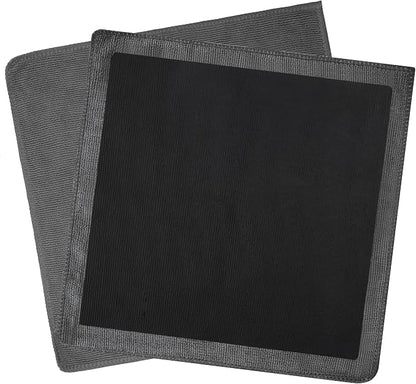 Clay Towel 2 Pack 12 x 12 Inch, Gray Clay Bar Towel for Auto Detailing Microfiber Car Cloth Cleaner Automotive for Car Detailing