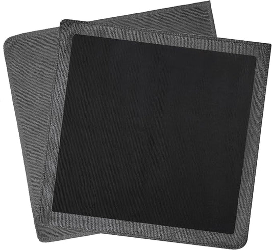 Clay Towel 2 Pack 12 x 12 Inch, Gray Clay Bar Towel for Auto Detailing Microfiber Car Cloth Cleaner Automotive for Car Detailing