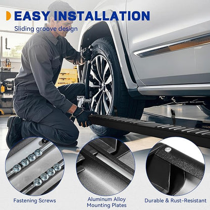 6.5 Inches Running Boards Compatible with 2019-2026 Ram 1500 | Crew Cab New Body Style (Exclude 2019-2025 Classic), Nerf Bars