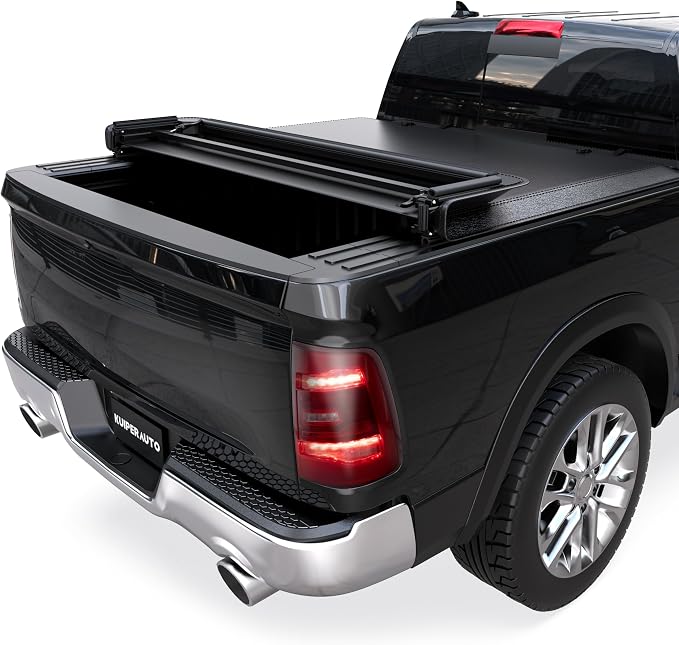 KUIPERAUTO Soft Quad 5.7FT Truck Bed Tonneau Cover Compatible for 2009-2026 Dodge Ram 1500 (Incl Classic &New Body Style) 67.4inch