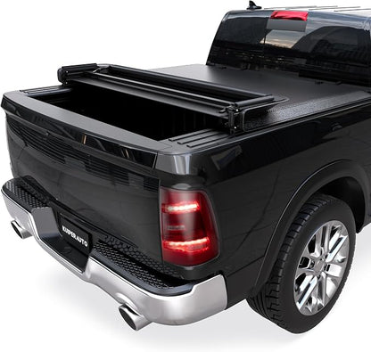 KUIPERAUTO Soft Quad 5.7FT Truck Bed Tonneau Cover Compatible for 2009-2026 Dodge Ram 1500 (Incl Classic &New Body Style) 67.4inch