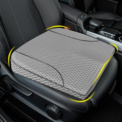 Lofty Aim Car Seat Cushion, Comfortable Memory Foam Seat Pillow for Driving, Sciatica-Back Pain Relief, Cushion for Car-Truck, Office, Wheelchair - Mesh Gray
