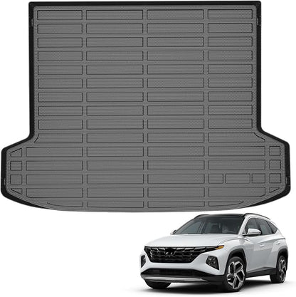 Auxko All Weather Cargo Liner Mat Fit for 2026 2025 2024 2023 2022 Hyundai Tucson Plug-in Hybrid TPE Trunk Mat Tucson Accessories All Season Odorless Anti-Slip Black
