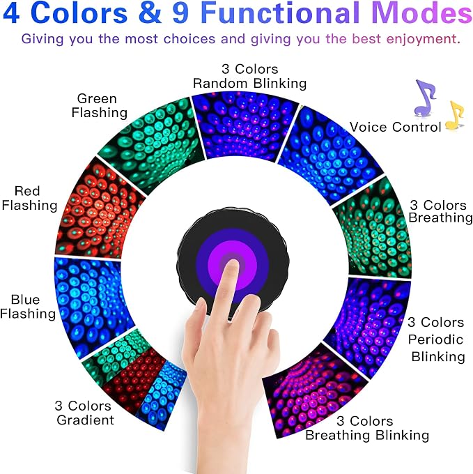 LED Lights Interior, LED Night Light for Kids, Car Accessories for Women and Men, Romantic Interior Car Lights, Roof, Bedroom, LED Lights, Room Decor