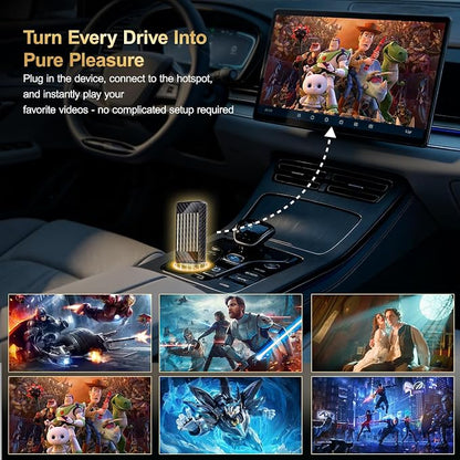 Wireless CarPlay & Android Auto Adapter AI Magic Box,Built-in Play Store YouTube TikTok, HD Screen Mirroring, Plug and Play for OEM Factory Wired CarPlay Vehicles