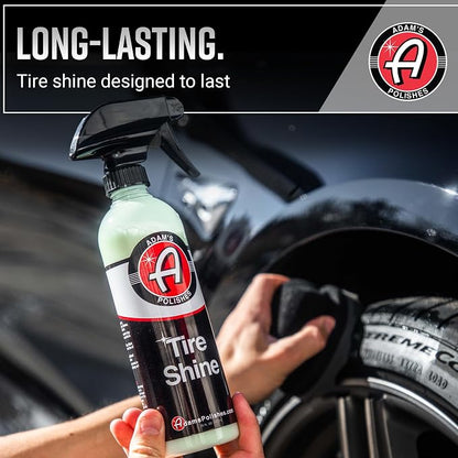 Adam's Polishes Tire Shine Gallon - Spray Tire Dressing W/ SiO2 for Non Greasy Car Detailing |Use W/Tire Applicator After Tire Cleaner & Wheel Cleaner,Gives A Ceramic Coating Wax