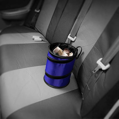 FH Group FH1120 Collapsible Trash Can (Blue) Small with Gift - Universal for Cars Trucks and SUVs