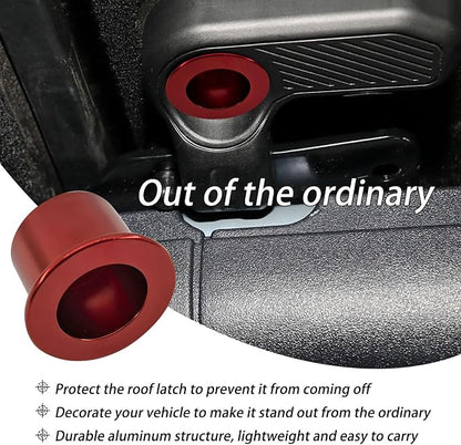 Aluminum Freedom Panel Latch Trim Kit for 2021-2025 Bronco Interior Removal Handle Accessories Only fit 4Door Hardtop Roof 9Pcs Red