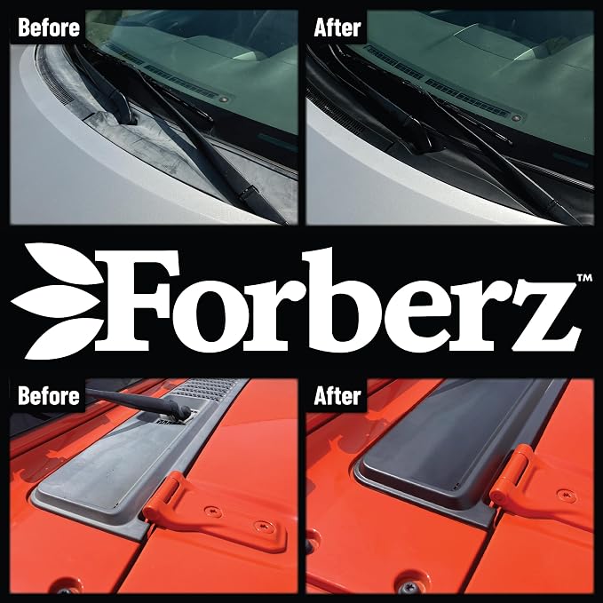 Plastic & Rubber Treatment - Non-Greasy. No Silicone. No Solvents. Paint Shop Safe. - Remove Wax/Compound/Polish Stains & Restore Sun Faded Interior & Exterior Trim. 7.5oz