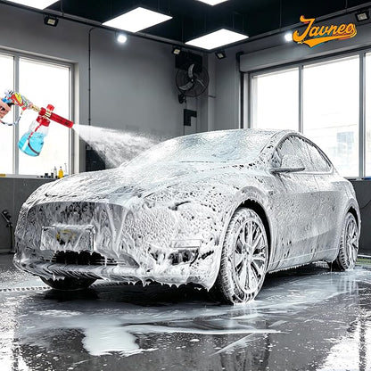 Foam Cannon Kit with Graffiti Short Pressure Washer Gun 3/8" Quick Connect M22-15mm Adapter Adjustable Snow Foam Bottle with 1/4" Quick Connect and 5 Nozzle Tips for Car Wash