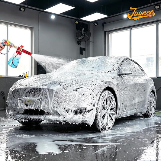 Foam Cannon Kit with Graffiti Short Pressure Washer Gun 3/8" Quick Connect M22-15mm Adapter Adjustable Snow Foam Bottle with 1/4" Quick Connect and 5 Nozzle Tips for Car Wash