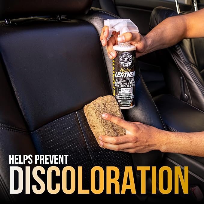 Chemical Guys SPI22916 HydroLeather Ceramic Leather Protective Coating for Car Interiors, Furniture, Apparel, Boots, and More (Works on Natural, Synthetic, Pleather, Faux Leather and More) (16 fl oz)