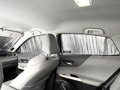 YelloPro Side Window Front Seat Sunshade (Set of 2) Custom Fit for 2021 2022 2023 2024 Toyota Venza SUV, LE, XLE, Limited, UV Reflector Sun Protection Accessories (Made in USA)