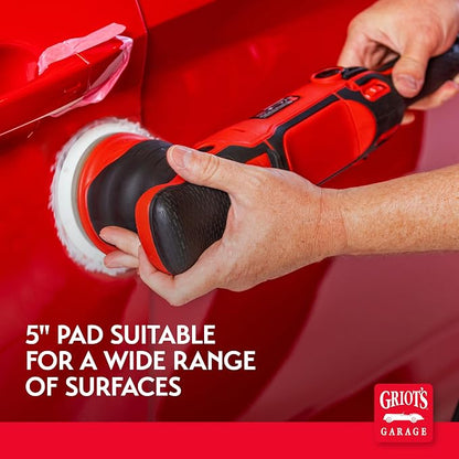 Griot's Garage BOSS Microfiber Fast Cutting Pads for Car Detailing, Polishing and Maximum Paint Correction, Orbital Polisher Buffing Pads, 5”, Set of 2