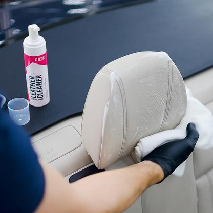 Gyeon Leather Set Strong All‑in‑One Car Leather Cleaner and Ceramic Coat Kit for Interior Protection Deep Clean Oil Removal Matte Finish Hydrophobic UV Resistant