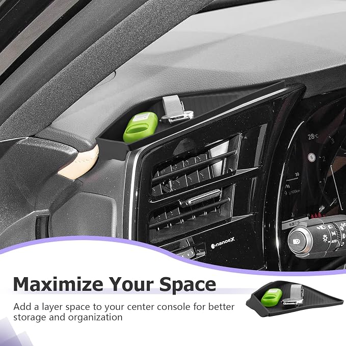 LUWU 2026 RX Dashboard Non-Slip Mat Compatible with 2023 2024 2025 2026 Lexus RX350/RX450/RX500 Accessories Silicone Protective Pad Liner Protective Pad Center Console Liner Mat Black