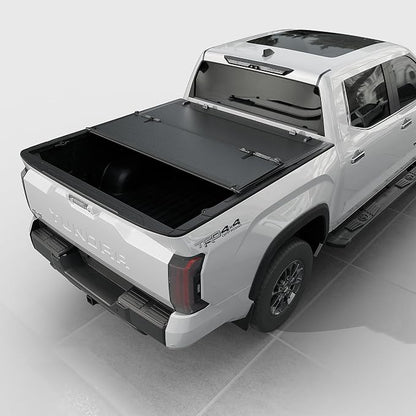 Toptiny Low Profile Hard Folding Truck Bed Tonneau Cover Fits 2022-2026 Toyota Tundra 5‘6" Bed (66.7")