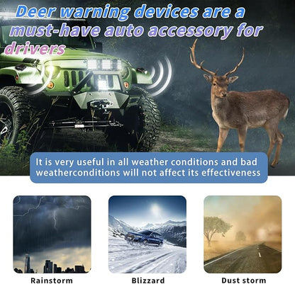 4PCS Deer Whistles for Vehicles - Universal Automotive Warning Devices, Save a Car from Collisions(White)