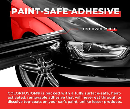 ColorFusion PPF by VViViD, Gloss Piano Black Dry Apply PPF Vinyl Car Wrap Roll 20ft x 5ft