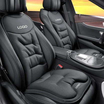 Custom Car Seat Cushion with Back Support, Customizable logo, Personalized Car Seat Cushions for Driving, Soft PP Cotton Filling,Universal Fit Non-Slip Seat Cushion for Sedan Truck SUV,Easy to Install