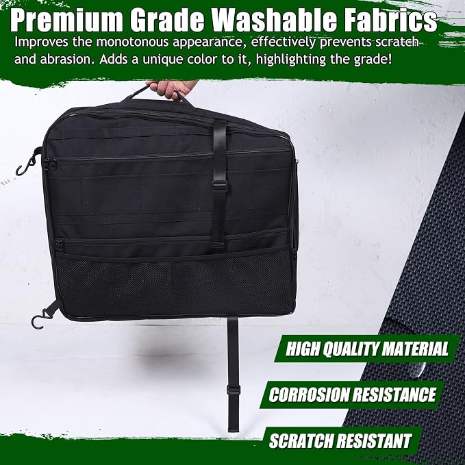 Roof Storage Bags Compatible with Hummer EV Accessories 2022-2026 SUV/SUT Overhead Storage Bag Organizer Cargo with Hardtop Suction Fixing Waterproof Can Foldable Sunshade