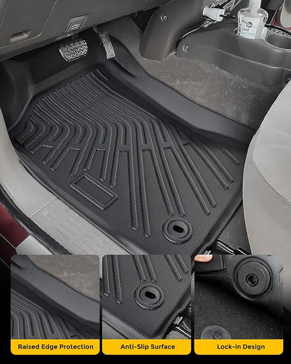 Floor Mats for Toyota Tacoma 1995–2004(Not for Double Cab), All Weather Waterproof Front Floor Liners, Heavy Duty Anti-Slip TPE Truck Interior Accessories 1996 1997 1998 1999 2020 2001 2002 2003