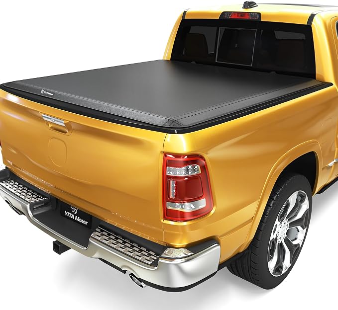 YITAMOTOR Soft Tri-Fold Truck Bed Tonneau Cover Fits for Dodge Ram 2500 3500 2003-2026, Fleetside 6.4 ft Bed Without Rambox