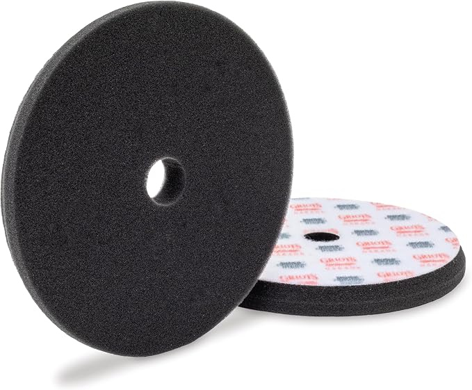 Griot's Garage BOSS 6.5" Fast Correcting Foam Pads for Car Polishing and Detailing, Buffing Pads for Moderate to Severe Scratch Removal, Set of 2