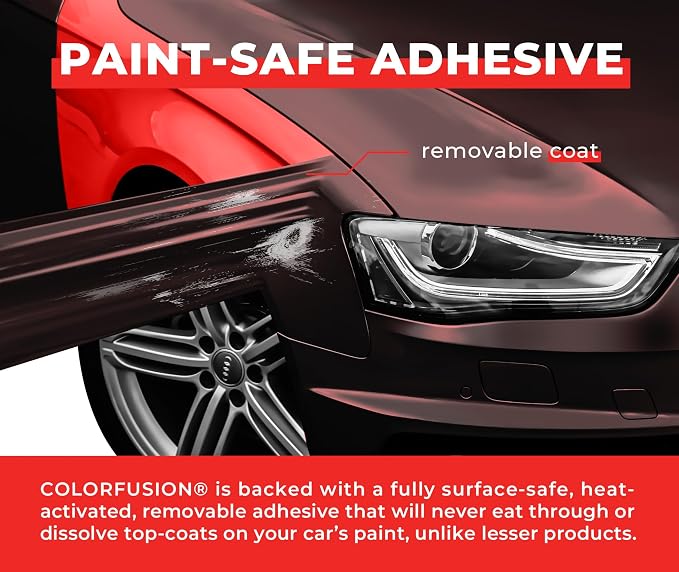 ColorFusion PPF by VViViD, Matte Stealth Demon Black Dry Apply PPF Vinyl Car Wrap Roll 10ft x 5ft