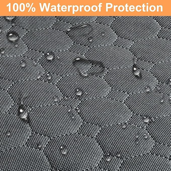 Mancro Dog Car Seat Cover for Back Seat, 2026 Upgraded 600D Heavy Duty Waterproof & Scratch-Resistant Dog Hammock for Car, Back Seat Pet Cover for Dogs with Sedan, Trucks and SUVs, Standard, Grey