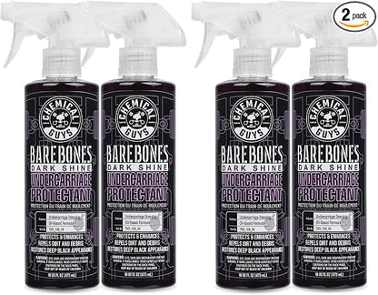 Chemical Guys TVD_104_1602 Bare Bones Premium Dark Shine Spray for Undercarriage, Tires and Trim, Safe for Cars, Trucks, Motorcycles, RVs & More,16 fl oz (4 Pack)