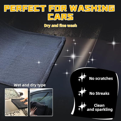2 Pack Double-Twist Pile 1300gsm Microfiber Car Drying Towel, (36"X24") Extra Large Highly Absorbent Drying Towel, Lint‑free & Scratch‑free Car Wash Towels for Auto Detailing, Cars Wash, SUV, Trucks