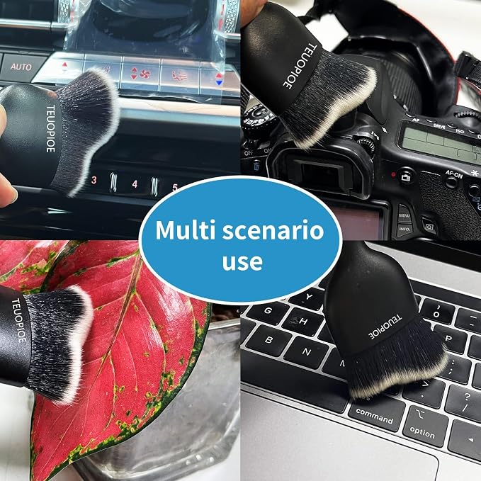 Car Interior Cleaning Brush, Car Duster Interior,Car Detailing Brush Dusting Brush,Car Interior Cleaning Tool, Auto Soft Hair Car Brush,Auto Interior Dust Brush for Air Vents(White)
