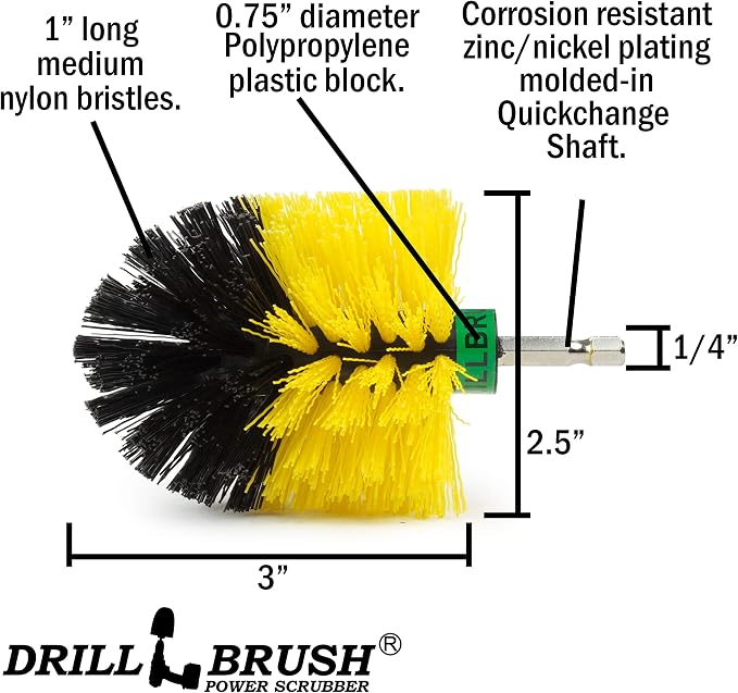 Household Cleaning Supplies - Bathroom Cleaning Accessories - Bath Mat Cleaner - Bathroom Brush - Tile Grout Cleaner - Bathtub Scrub Brush - Sink Cleaner - Toilet Scrubber - Shower Cleaning Brush